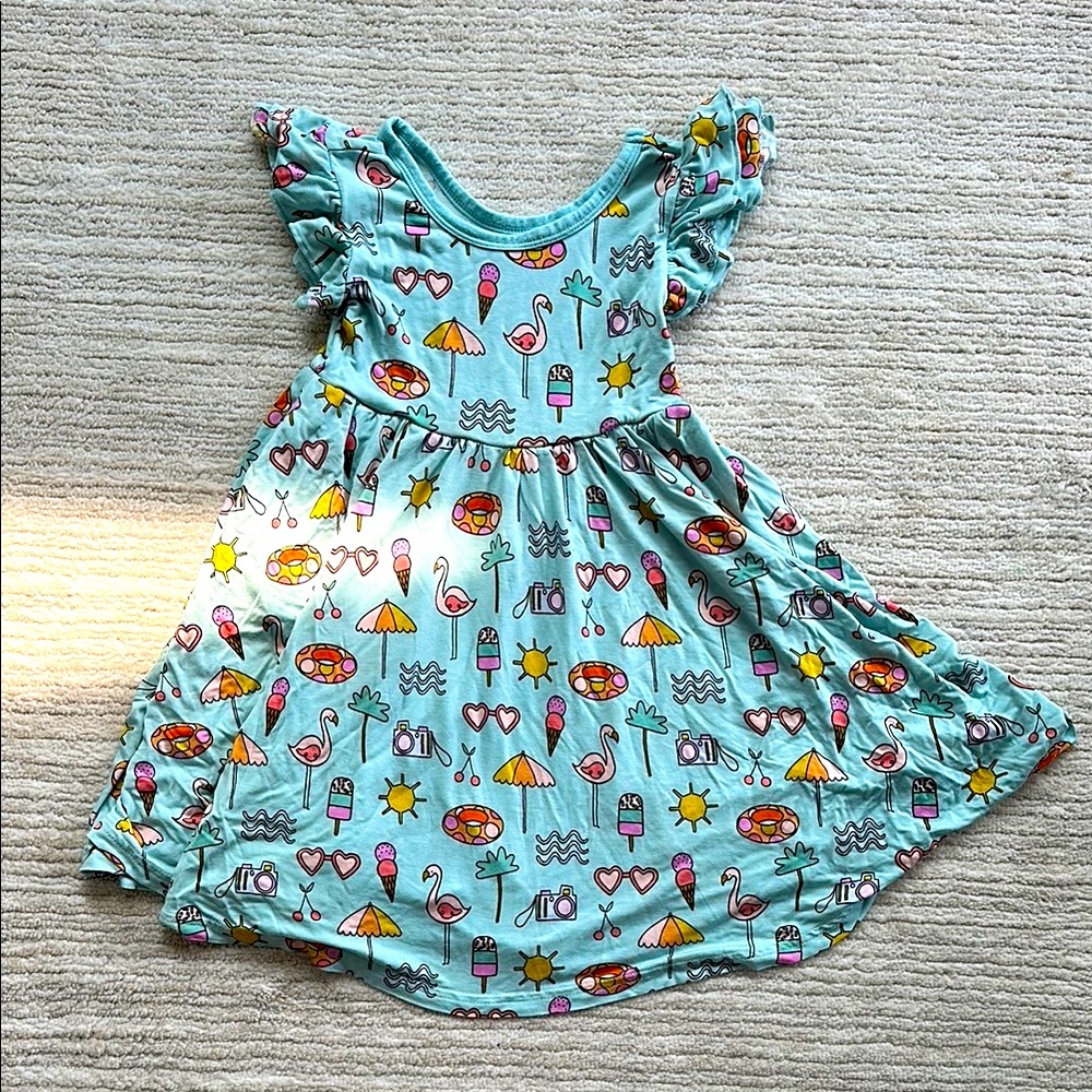 Little Sleepies 3T Twirl Dress 🦩☀️